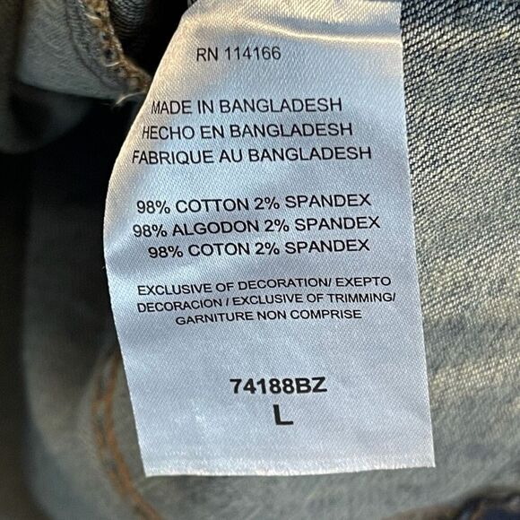 NWT WRANGLER X COLOSSEUM Oklahoma Jean Jacket Women's Large Blue Sooners OU New - Picture 8 of 16